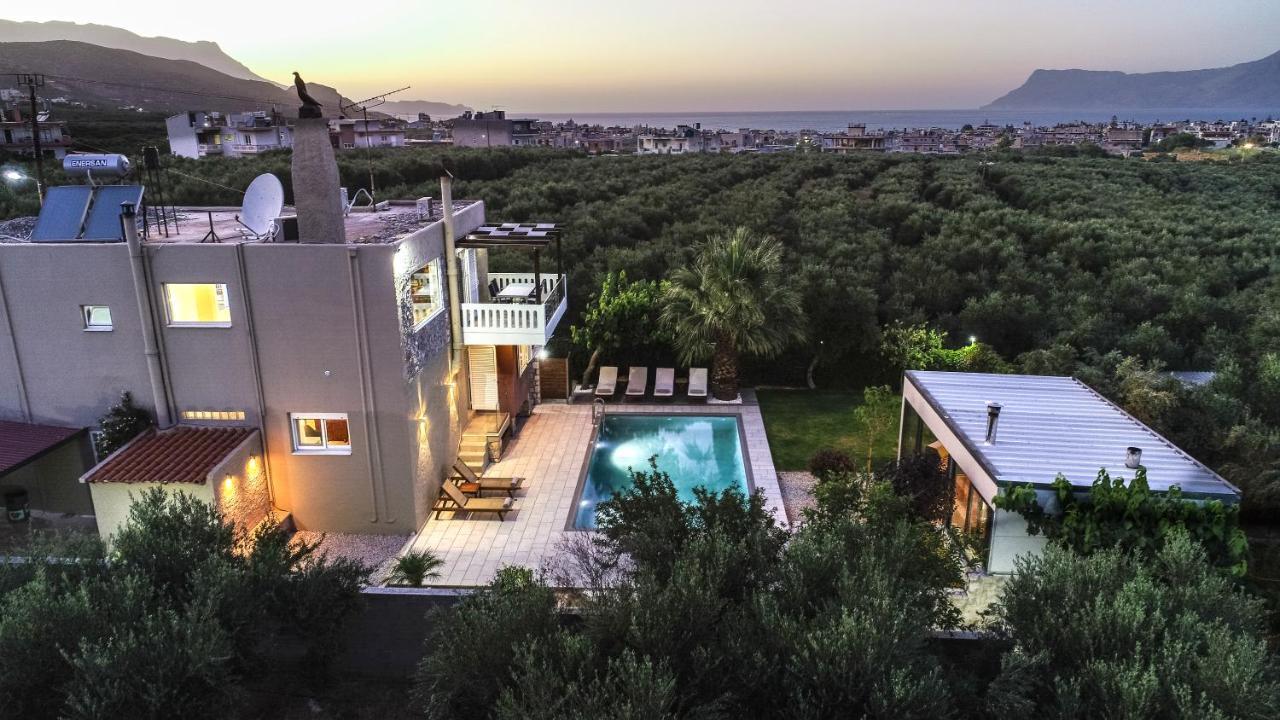Petronila Luxury Villa With Heated Private Pool Kíssamos Екстериор снимка
